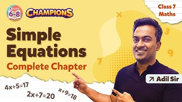 Simple Equations Class 7 Maths Complete Chapter Solution | NCERT Maths Class 7 Chapter 4 | BYJU