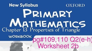 New Syllabus Primary Mathematics Workbook 5b | Chapter 13 Worksheet 2b pg#109,110 Q2 (e-h)