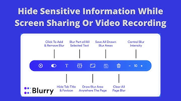 Hide/Blur Sensitive Information While Screen Sharing Or Video Recording using Crome Extentions