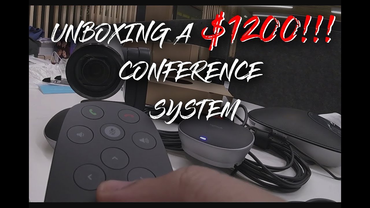 Logitech 1200 Chair Unboxing A $1200 Video Conferencing System (Logitech 960-001054) - YouTube