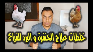 خلطات علاج الخنفرة و البرد للفراخ // عشاق الدواجن