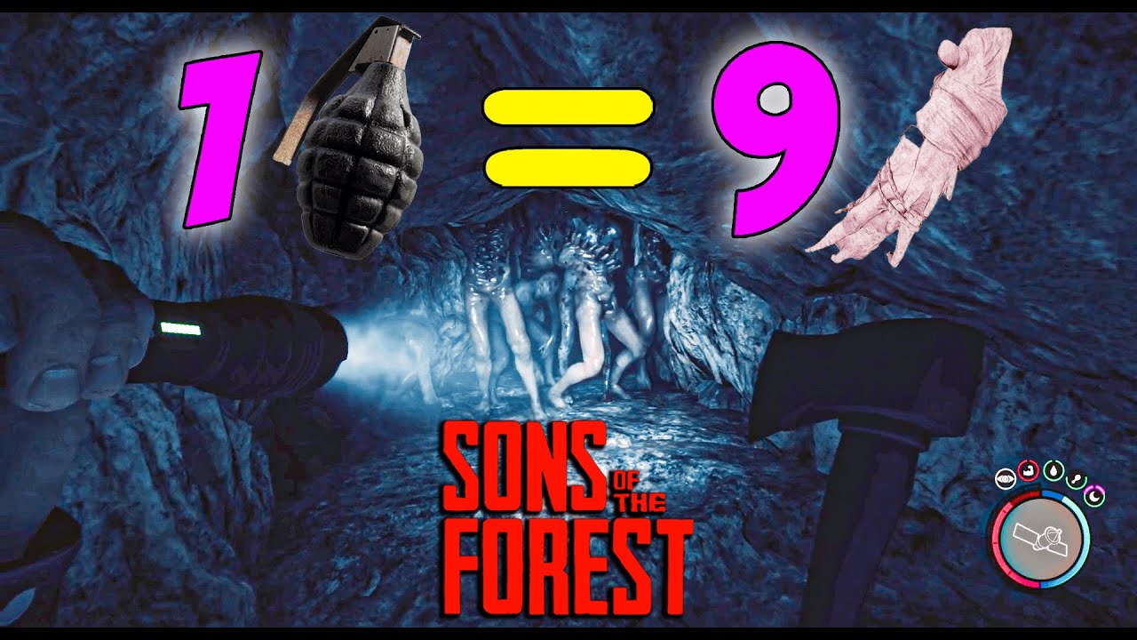 How To Get 9 CREEPY ARMOR By Just 1 GRENADE In Sons Of The Forest?