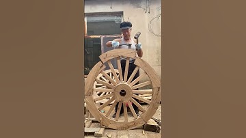 How Traditional Wooden Carriage Wheels Are Made - Good tools and machinery make work easy
