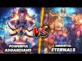 Asgardians Vs Eternals / Who are More Powerful ? / Explained in HINDI