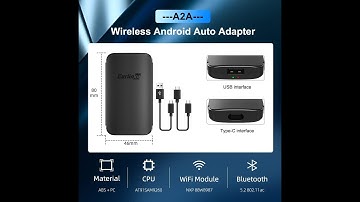 Carlinkit Wireless Android Auto Adapter, Compatible with All Factory Android Auto Cars, A2A Wireless