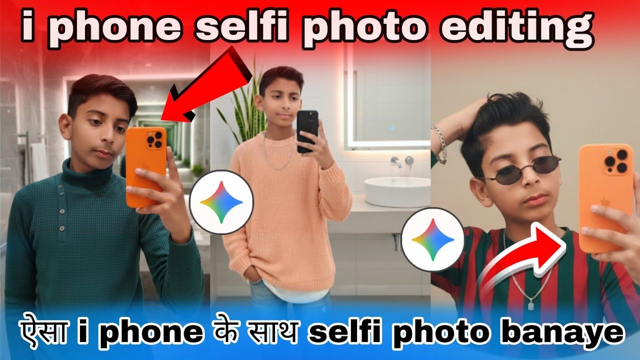 How to create gemini i phone selfi photos Gemini se iphone 17 pro max selfi photo editing 