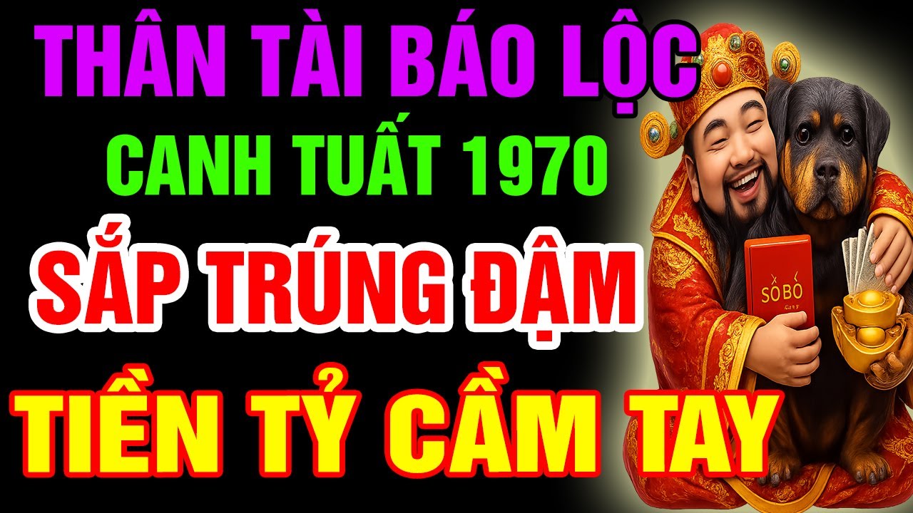 Thần Tài Báo Trước, 10 Dấu Hiệu Canh Tuất 1970 SẮP Trúng Lớn, TÀI LỘC ÙN ÙN ĐẾN, GIÀU SANG Chạm Đỉnh