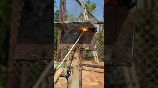 Welding smaw 2F overhead🧑‍🏭🔥 #video #edukasi #trick #welding #fyp