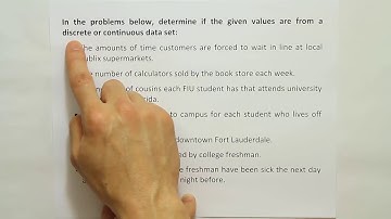 The difference between discrete and continuous data