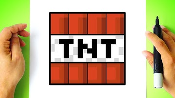 How to DRAW MINECRAFT TNT