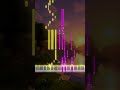 🎹 Wet Hands - Minecraft ✨ Peaceful Visual Piano ✨ #shorts