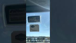 EZ Pass placement for best visibility