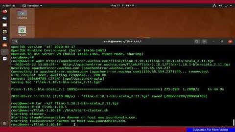 How To install Apache Flink On Ubuntu 20.04 LTS