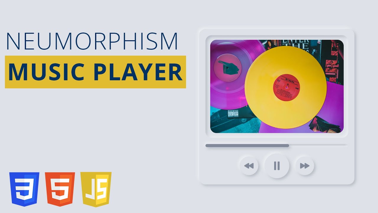 Create A Music Player Using HTML CSS JS, Javascript Music Player, PART -1