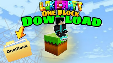 How to Download *ONE BLOCK* 🤨 Mod in LOKICRAFT 💯