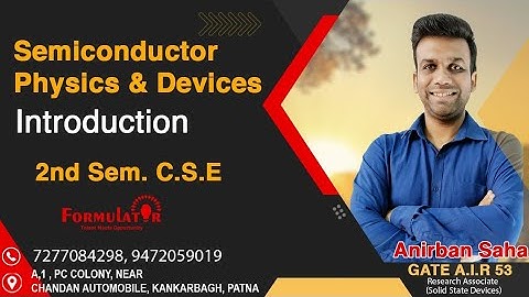 SEMICONDUCTOR PHYSICS & DEVICES Introduction