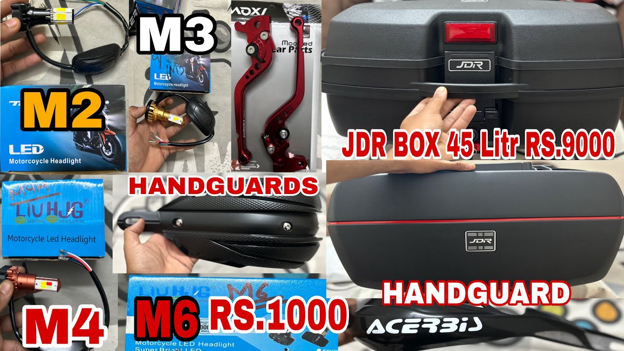 Bike Modification Parts | LED Lights | JDR box | HANDGUARDS | MOXI ...
