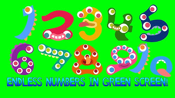 Endless Numbers Sounds 1-100 and more…but in a green screen (Credits in Description)