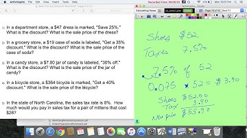 Tax Discount Tip Example