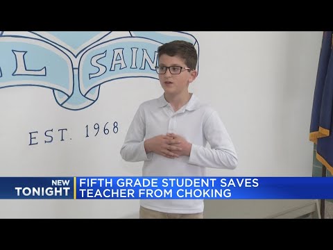 Fifth grade student saves teacher