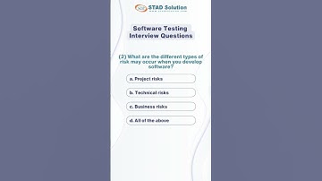 Software Testing Interview Questions with Answers for Fresher | STAD Solution
