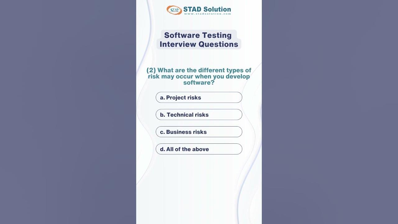 Software Testing Interview Questions with Answers for Fresher | STAD ...
