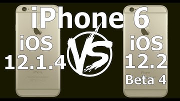 Speed Test : iPhone 6 - iOS 12.2 Beta 4 vs iOS 12.1.4 (iOS 12.2 Public Beta 4 Build # 16E5212f)