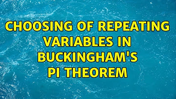 Choosing of repeating variables in Buckingham
