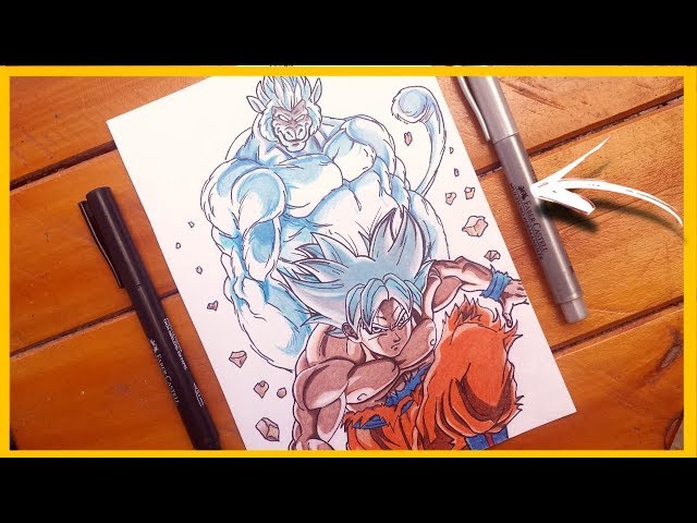 Como desenhar Goku Instinto Supremo - Dragon Ball Super