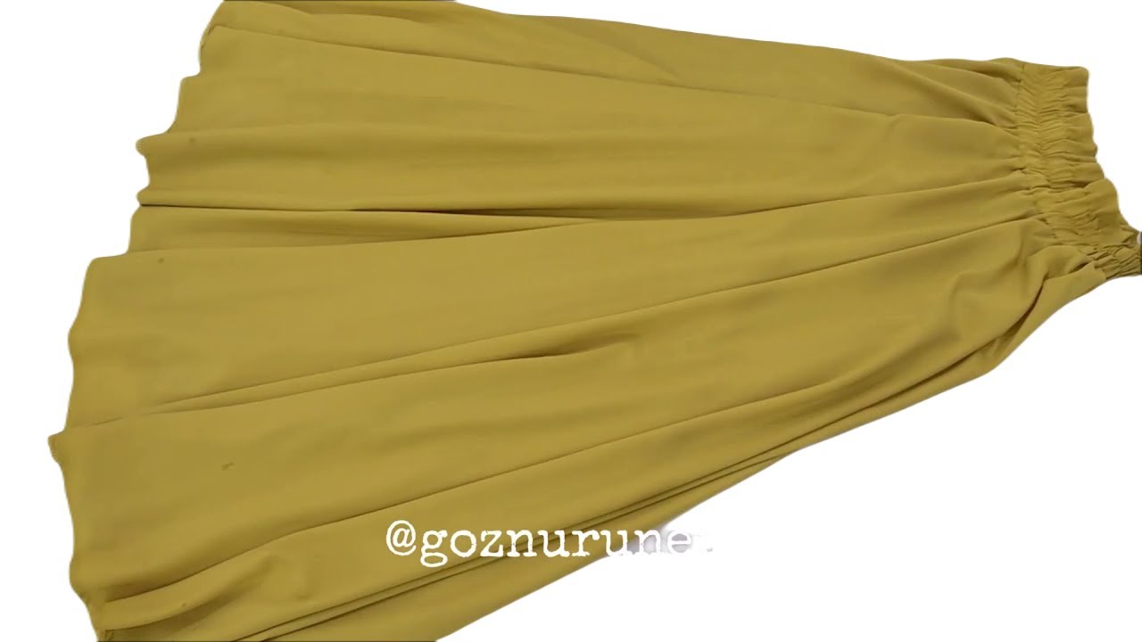 İki Parça Tam Daire Etek Kesimi Ve Dikimi