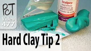 Conditioning Hard Polymer Clay Tip #2 - Adding Oil