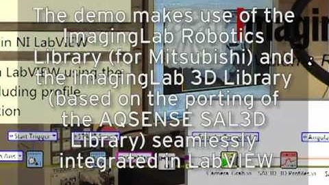 Angular Scanning on a Robot Arm by AQSENSE & ImagingLab
