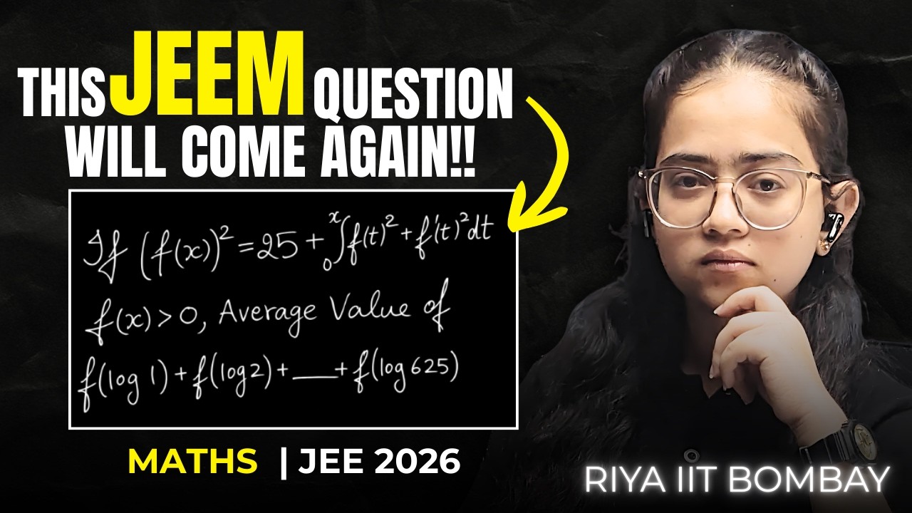 Most Expected JEE 2026 Maths Question - YouTube