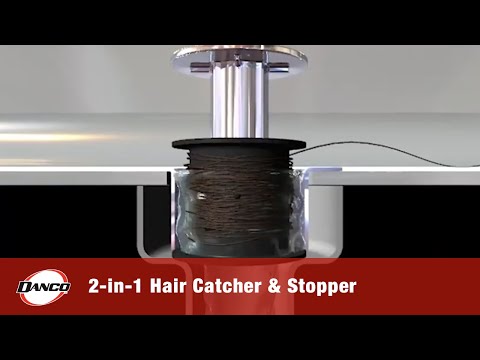 2-in-1 Bathtub Hair Catcher and Stopper - Danco