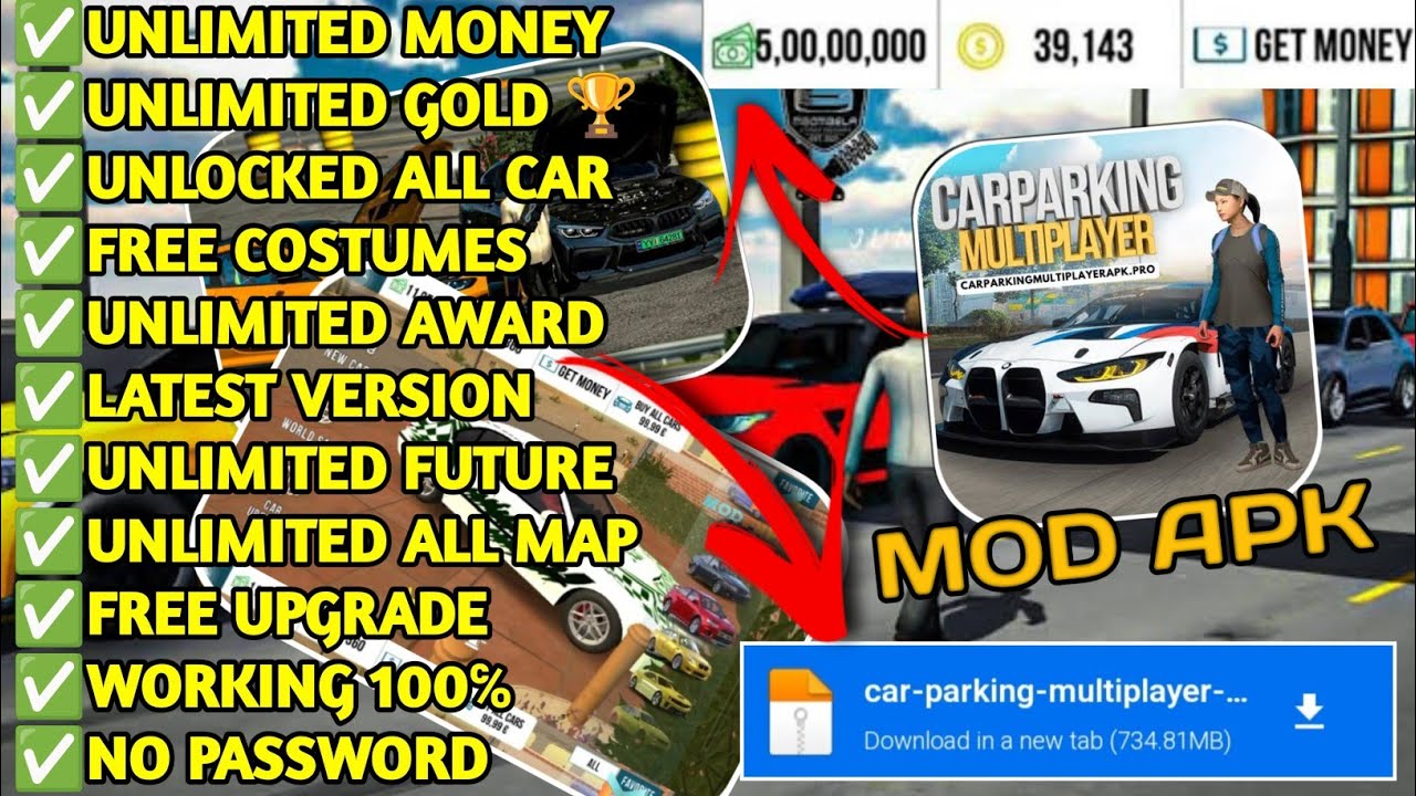 Car Parking Multiplayer Mod apk 🤑Unlimited Money And Gold 🏆