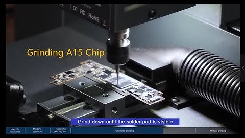 Nice Working? Grind the A15 Chip w/ Q1 Automatic Grinding Machine #microsoldering #phonerepair