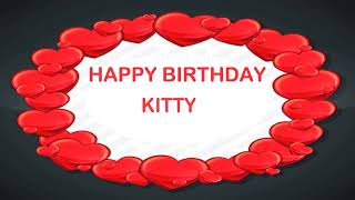 Kitty Birthday Postcards- Happy Birthday KITTY