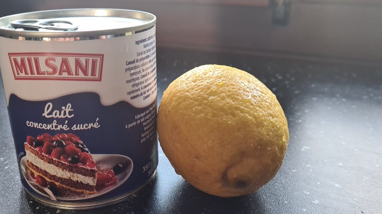 Tarte au citron SANS CUISSON avec 4 ingrédients seulement!! à tester d'urgence!!