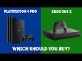 PlayStation 4 Pro vs XBOX One X - Which Console Should You Choose? [Simple]