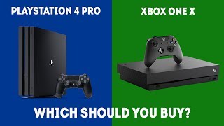 PlayStation 4 Pro vs XBOX One X - Which Console Should You Choose? [Simple]