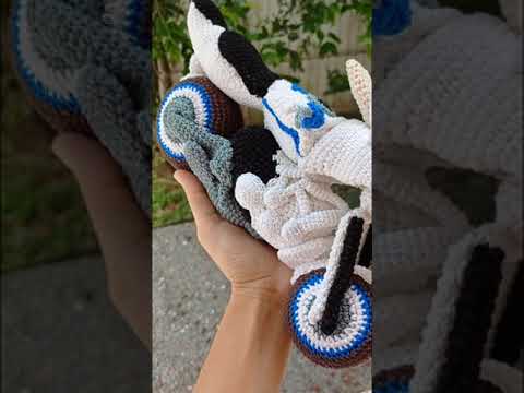 MOTO NIKEN YAMAHA EM CROCHÊ - AMIGURUMI