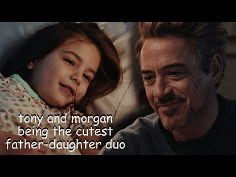tony and morgan being the cutest father-daughter duo for 2 minutes straight