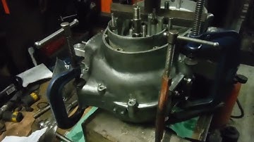 BSA A65 post blow up repairs 10 Bottom end reassembly and checking crank end float.