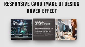Responsive Card Image UI Design Hover Effect Using CSS3