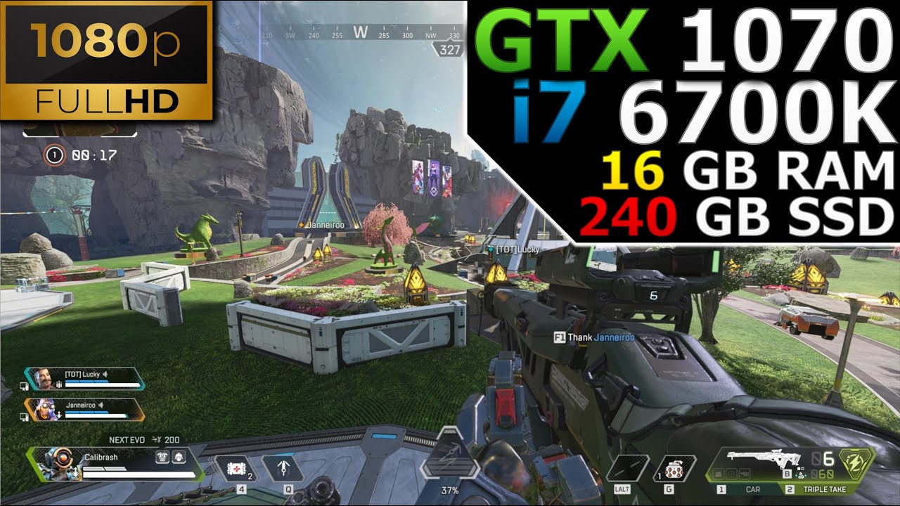 Apex Legends | 1080p | GTX 1070 | i7 6700K | 16GB RAM | 240 GB SSD