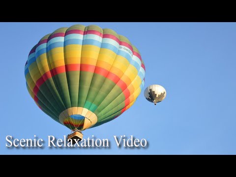 Beautiful Hot Air Balloon & Relaxing Instrumental Music for Stress Relief | Scenic Relaxation Video