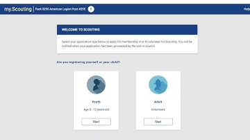 Intro to my.scouting.org and how to fill out a application.