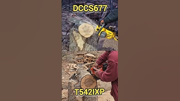 Dewalt DCCS677 vs Husqvarna T542iXP #cordless #chainsaws #speed