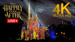 🔴LIVE🔴Magic Kingdom 4K Happily Ever After Fireworks | Disney World Live Stream 4K HD