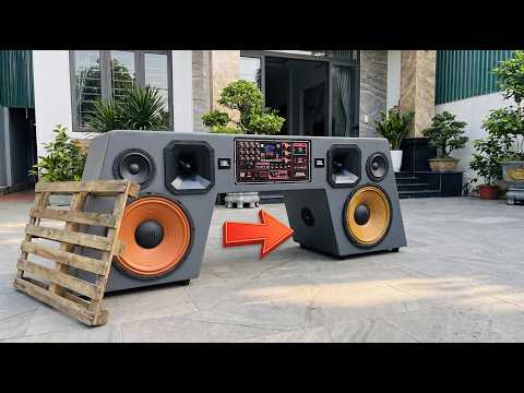 DIY High-Power JBL TV Stand Speaker System | Ultimate DIY JBL Speaker TV Stand Build!